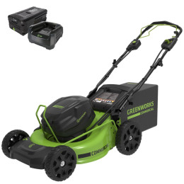 Газонокосилка аккумуляторная Greenworks GC82LM51SP2K2 82В, в комплекте АКБ 5А/ч + ЗУ