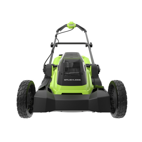 Газонокосилка аккумуляторная Greenworks GD24X2LM411 2x24В, в комплекте АКБ 4А/ч x 2 + ЗУ на 2 слота