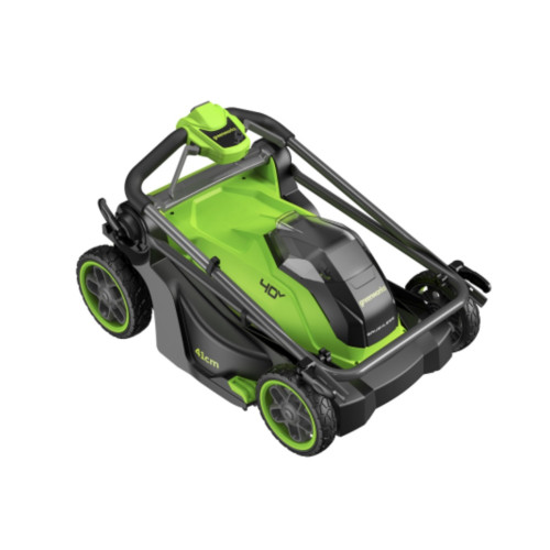 Газонокосилка аккумуляторная Greenworks GD40LM411K4 40В, в комплекте АКБ 4А/ч + ЗУ