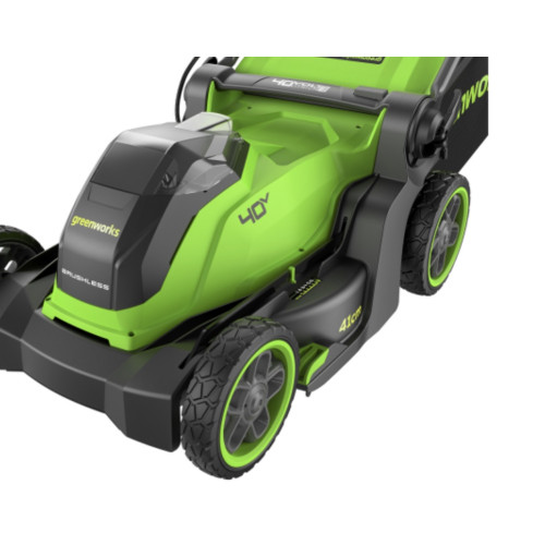 Газонокосилка аккумуляторная Greenworks GD40LM411K4 40В, в комплекте АКБ 4А/ч + ЗУ