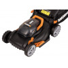 Газонокосилка аккумуляторная Worx WG743E 40В, в комплекте 2 АКБ 4 А/ч и ЗУ