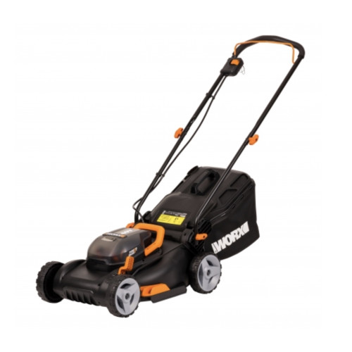 Газонокосилка аккумуляторная Worx WG743E 40В, в комплекте 2 АКБ 4 А/ч и ЗУ