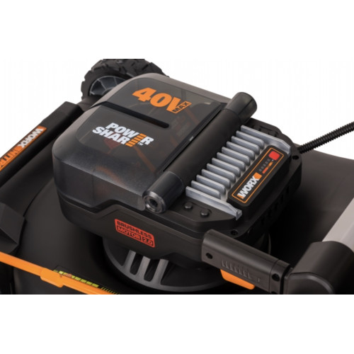 Газонокосилка аккумуляторная Worx NITRO WG748E 40В, в комплекте 2 АКБ 4 А/ч и ЗУ