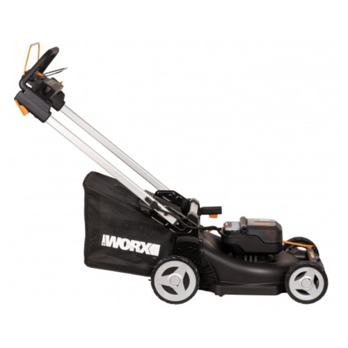 Газонокосилка аккумуляторная Worx WG749E 40В, в комплекте 2 АКБ 4 А/ч и ЗУ