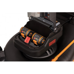 Газонокосилка аккумуляторная Worx WG749E 40В, в комплекте 2 АКБ 4 А/ч и ЗУ