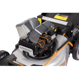 Газонокосилка аккумуляторная Worx WG761E 80В, в комплекте 4 АКБ 4 А/ч и ЗУ