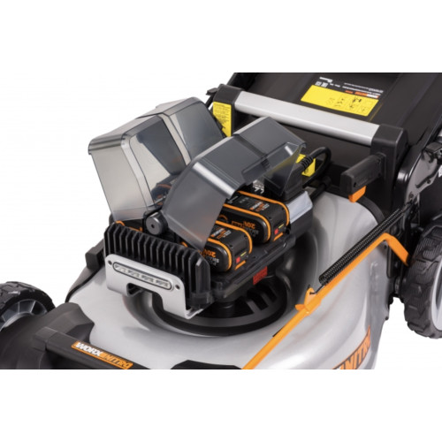 Газонокосилка аккумуляторная Worx WG761E 80В, в комплекте 4 АКБ 4 А/ч и ЗУ