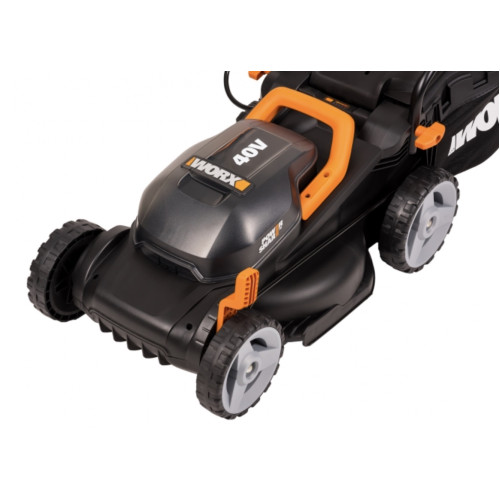 Газонокосилка аккумуляторная Worx WG779E.1 40В, в комплекте 2 АКБ 4 А/ч и ЗУ
