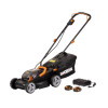 Газонокосилка аккумуляторная Worx WG779E.1 40В, в комплекте 2 АКБ 4 А/ч и ЗУ