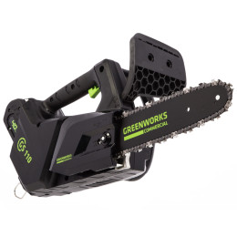 Аккумуляторная цепная пила Greenworks GD40TCSK4 40В, в комплекте АКБ 4А/ч + ЗУ