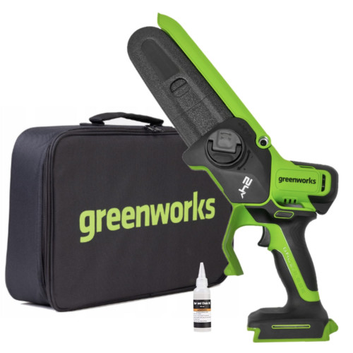 Аккумуляторная цепная мини-пила Greenworks GD24CS15 24В, без ЗУ и АКБ