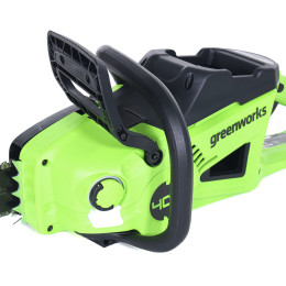 Аккумуляторная цепная пила Greenworks GD40CS20XK8 40В, в комплекте АКБ 8А/ч + ЗУ