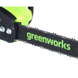Аккумуляторная цепная пила Greenworks GD40CS20XK8 40В, в комплекте АКБ 8А/ч + ЗУ