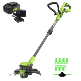 Триммер аккумуляторный Greenworks G24LT301K4 24В, в комплекте АКБ 4А/ч + ЗУ