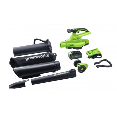 Воздуходув-пылесос аккумуляторный Greenworks GD40BVII 40В, без ЗУ и АКБ